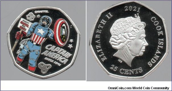 25c Captain America, Apollo Mission