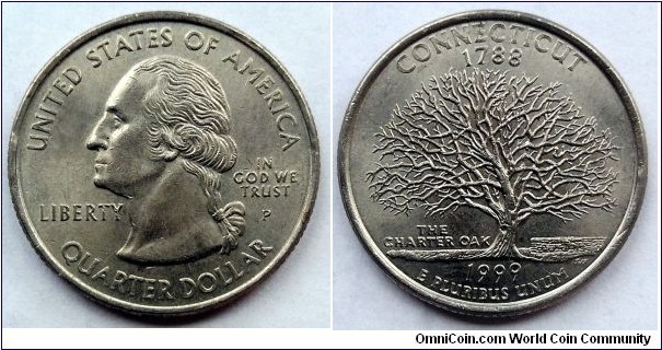 1999 P State quarter - Connecticut