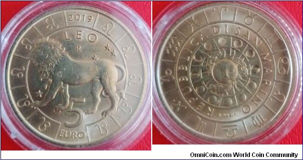 5 euro Signs of Zodiac Series - Leo