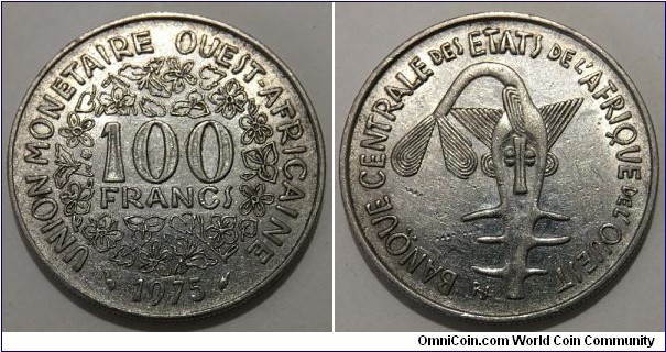 100 Francs (Central Bank of Western African States // Nickel 7g)