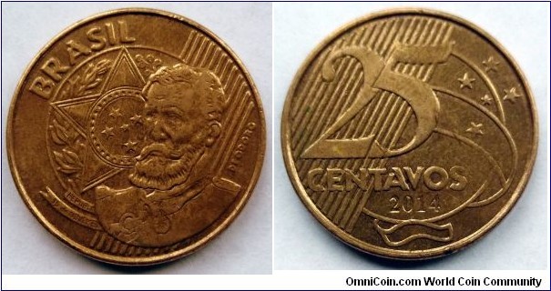 Brazil 25 centavos.
2014 (II)