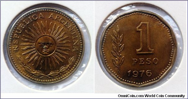 Argentina 1 peso.
1976