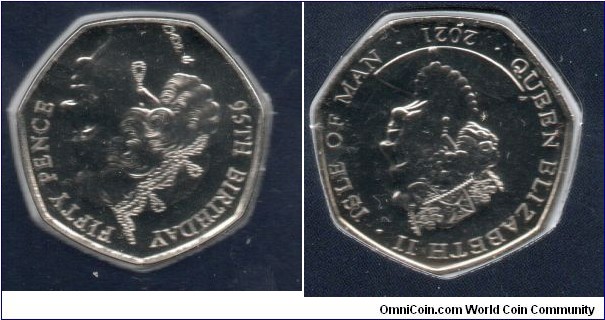 IoM 50p Queens 95th Birthday