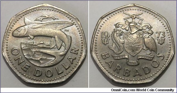 1 Dollar (Commonwealth - State of Barbados / Queen Elizabeth II // Copper-Nickel) 