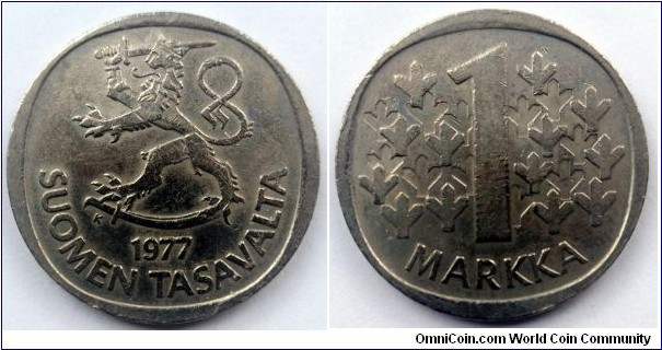 Finland 1 markka.
1977 K