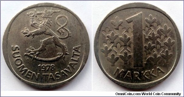 Finland 1 markka.
1978 K