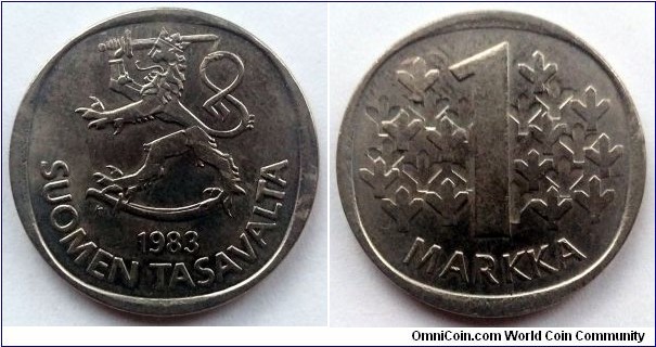 Finland 1 markka.
1983 K