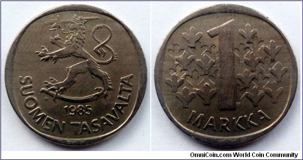 Finland 1 markka.
1985 N