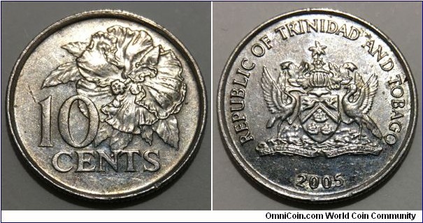 10 Cents (Republic of Trinidad and Tobago // Copper-Nickel)