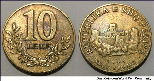 10 Leke (4th Republic of Albania // Copper-Aluminium-Nickel) 