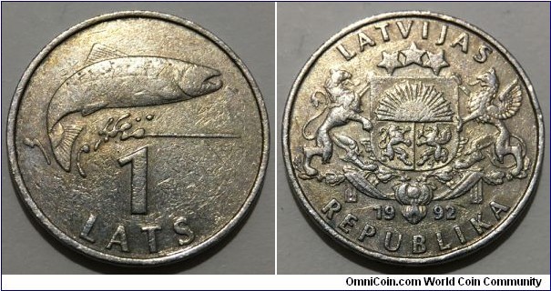 1 Lats (Republic of Latvia // Copper-Nickel) 