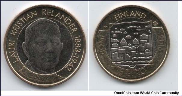 5 Euro Presidents L K Relander 