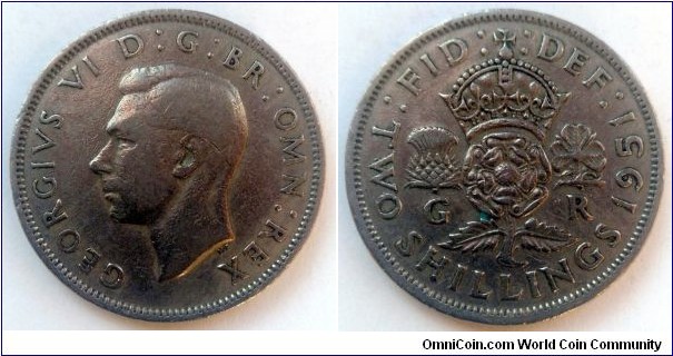 2 shillings. 1951 (II)