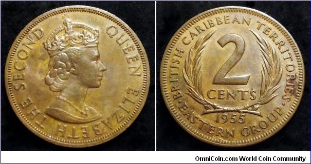 British Caribbean Territories 2 cents.
1955
