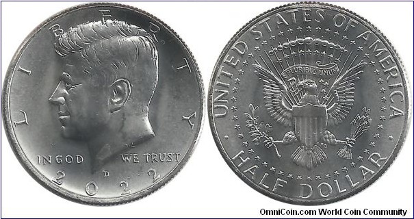 USA Half Dollar 2022D