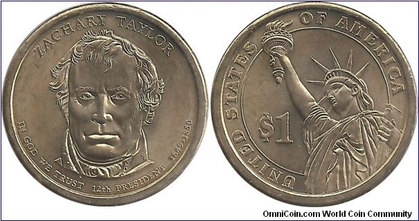 US 12th President Zachary Taylor 2009P