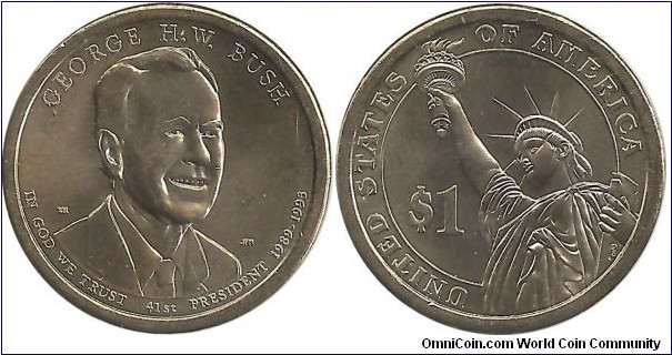 US 41st President George H W Bush 2020P