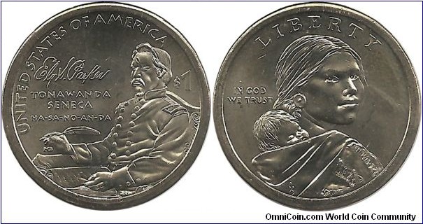 USA Native American $1 2022P Ely Samuel Parker