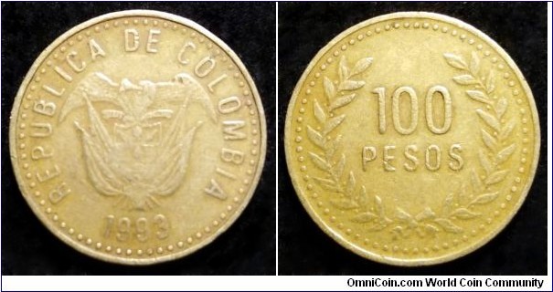 Colombia 100 pesos.
1993