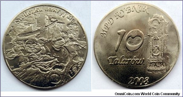 Polish souvenir token - MPD Rybnik. 10 talarów.