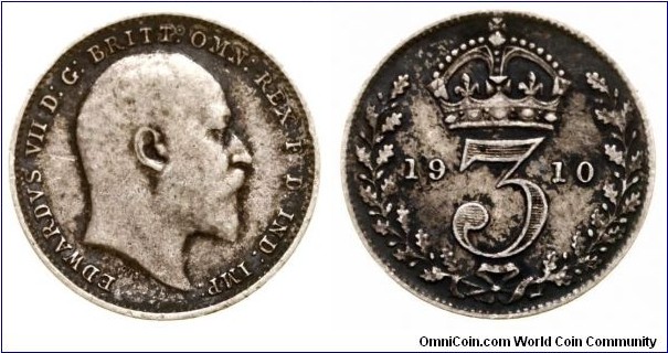 Edward VII 3 Pence