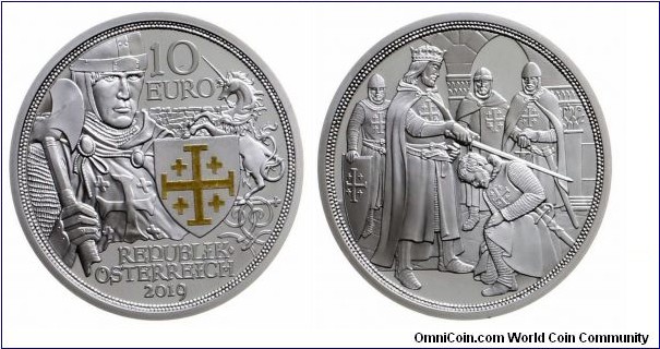 Austria 10 Euro - Knights Tales. Adventure. 16,82g Ag 925.