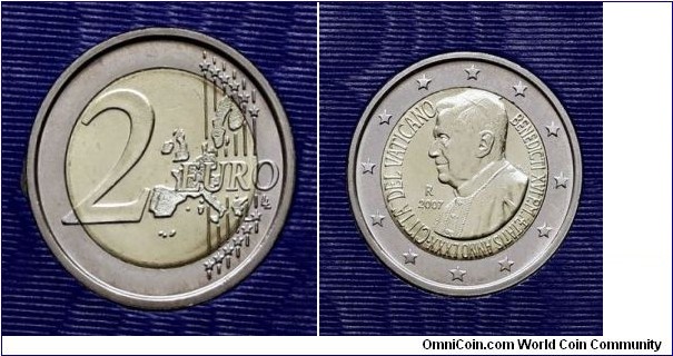 Vatican 2 Euro - Pontificate of Benedict XVI. 80th birthday of Pope Benedict XVI.