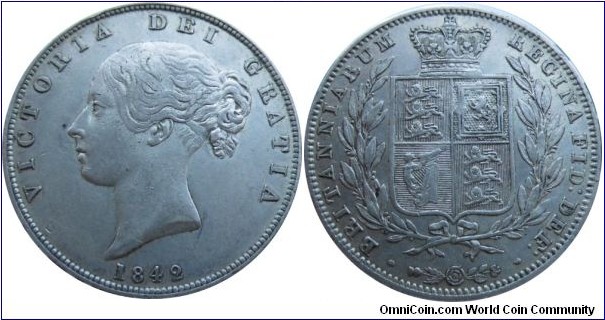 .925 Victoria Silver Halfcrown AEF/EF