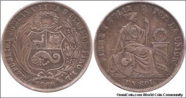 1 Sol 1868 Peru