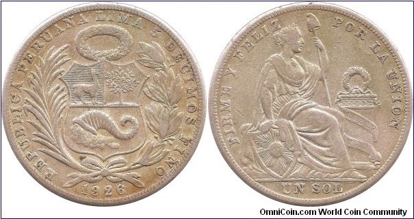 1 Sol 1926 Peru