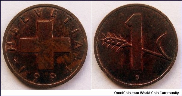 Switzerland 1 rappen.
1994 B