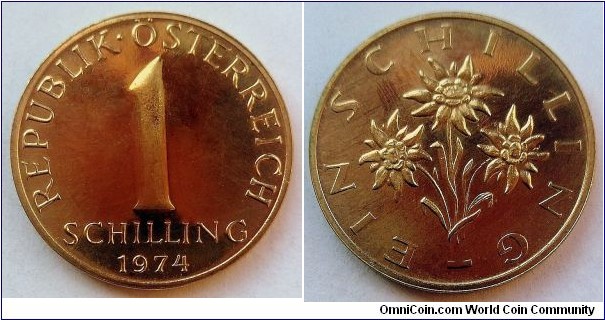 Austria 1 schilling.
1974