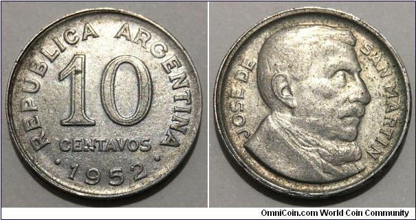 10 Centavos (Argentine Republic // Copper-Nickel) 