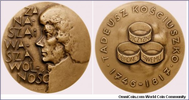 Polish medal - Tadeusz Kościuszko