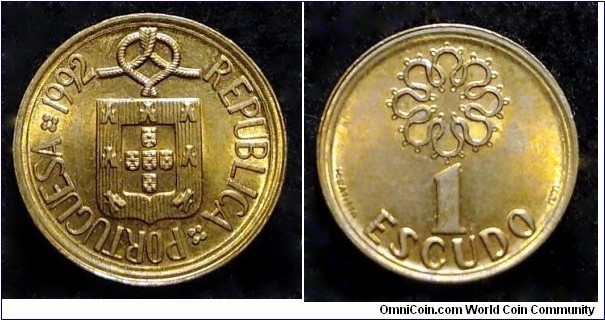 Portugal 1 escudo.
1992