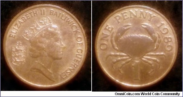 Guernsey 1 penny.
1989