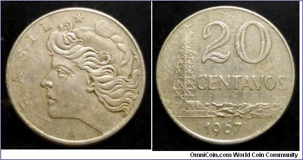 Brazil 20 centavos.
1967