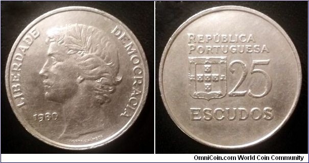 Portugal 25 escudos.
1980 (III)