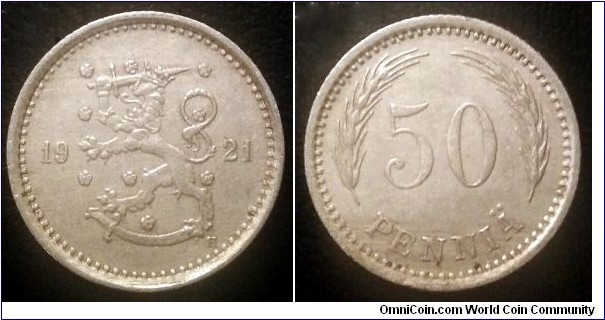 Finland 50 pennia.
1921