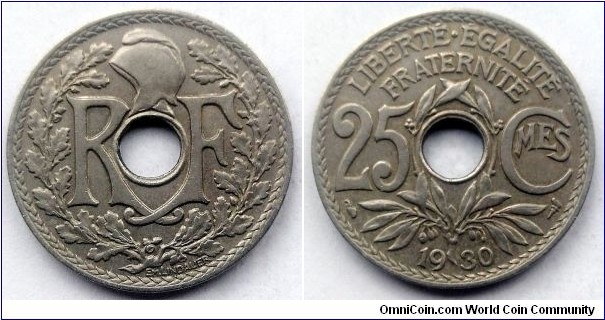 France 25 centimes.
1930 (III)