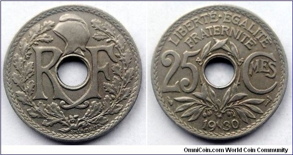 France 25 centimes.
1930 (III)