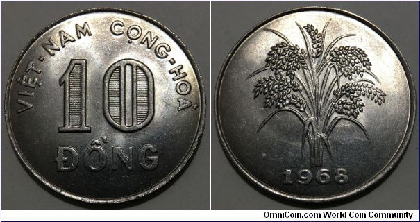 10 Dong (South Vietnam - 2nd Republic // Nickel clad Steel)