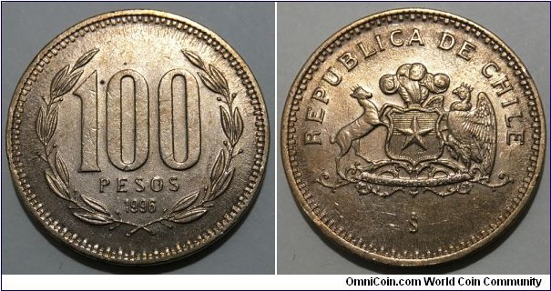 100 Pesos (Republic of Chile // Aluminium-Bronze)