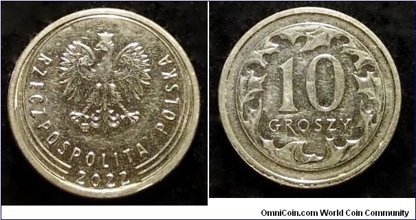 Poland 10 groszy.
2022