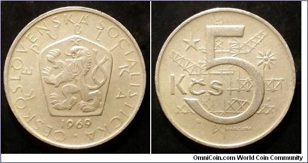 Czechoslovakia 5 korun. 1969 (II)