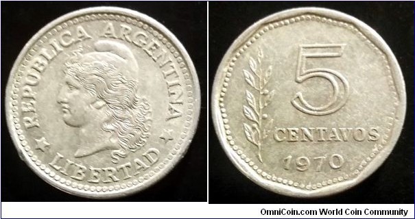 Argentina 5 centavos.
1970 (II)