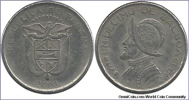 Panama 1 Decimo (10 Centesimos) 2008