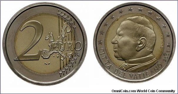 Vatican 2 Euro - Pontificate of John Paul II