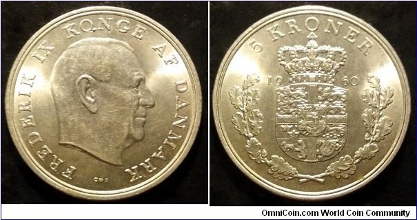 Denmark 5 kroner.
1960 (II)