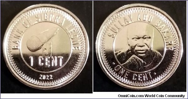 Sierra Leone 1 cent.
2022